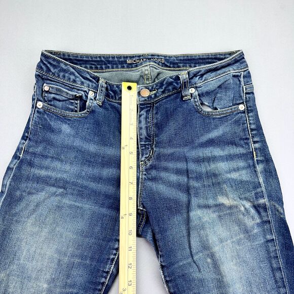 Michael Kors Skinny Dark Jeans RN#111818 Size 30 Medium Wash - Picture 4 of 16